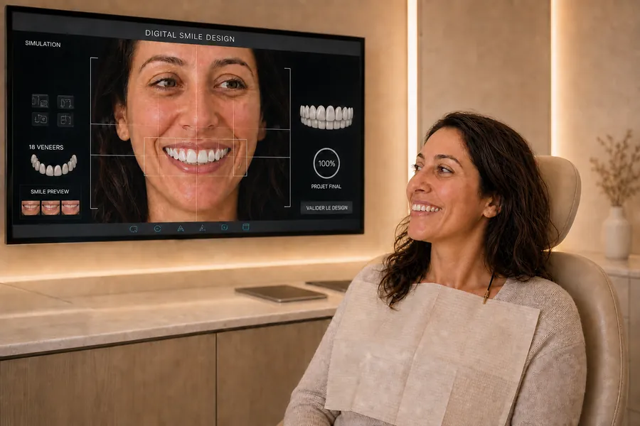 Conception digitale du sourire — wax-up